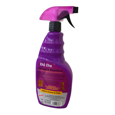 Chai xịt làm sạch và đánh bóng đồ da Hando 600ml