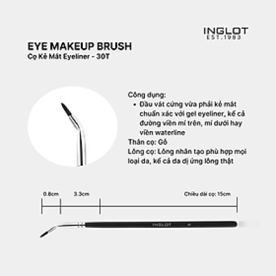 Cọ Kẻ Mắt Eyeliner Inglot Makeup Brush 30T