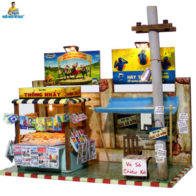 MÔ HÌNH TỰ LẮP RÁP DIY SÀI GÒN XƯA VÀ NAY - SẠP BÁO SÀI GÒN - AD01