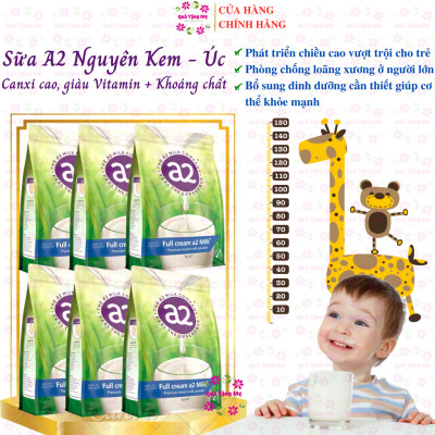 Sữa tăng chiều cao A2 nguyên kem full cream high in calcium phát triển xương, răng trẻ, chống loãng xương người lớn, tăng sức khỏe-QuaTangMe Extaste