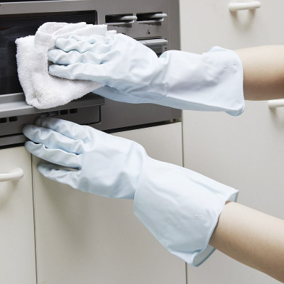 Đôi găng tay cao su Nhật Bản Towa màu trắng 100% cao su tự nhiên cao cấp mềm, dai, bền đẹp & không mùi