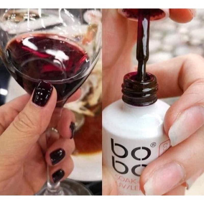 Sơn Thạch BOBO Lẻ Màu Hot Rượu Vang 28, Thạch Hồng 15, Nước Gạo 13, Trắng Sữa Lẻ Chai 15ml Chất Đậm Mướt Làm Nail Sơn Gel Nữ thạch hồng nude