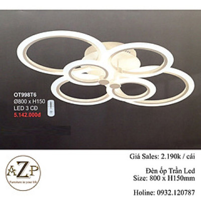 ĐÈN ỐP TRẦN / ĐÈN TRANG TRÍ / ĐÈN PHÒNG KHÁCH / PHÒNG NGỦ AZP-OT998T6 phong cách đương đại, hàng nhập khẩu AZP
