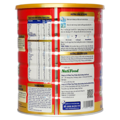 Nutifood GrowPLUS+ Đỏ 1500 Gr : sữa dành cho trẻ từ 1- 10 tuổi bị suy dinh dưỡng thấp còi