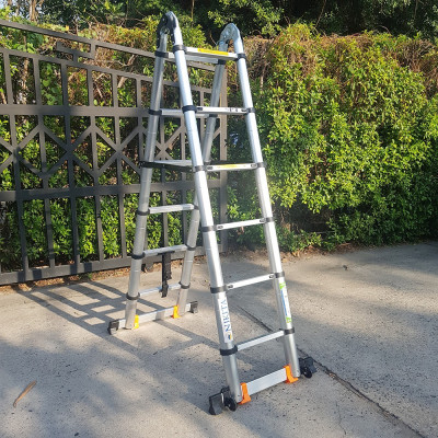 Thang Nhôm Rút Đa Năng Có Bánh Xe - 7.2 Mét