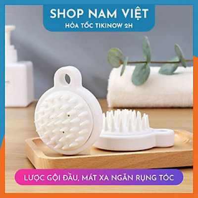 Set 2 Lược Gội Đầu Silicon Mát Xa Thư Giãn, Ngăn Rụng Tóc, Bảo Vệ Da Đầu