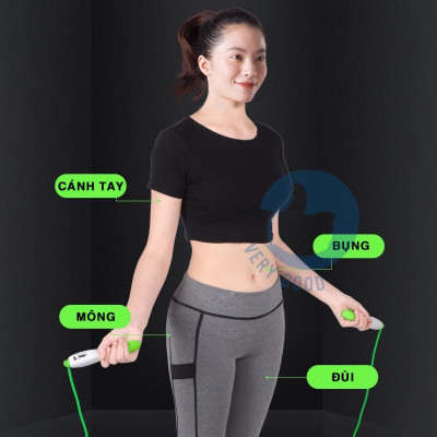 Dây Nhảy Thể Lực Đàn Hồi 2.9m Chính Hãng TopBody, Hỗ Trợ Luyện Tập Thể Dục, Thể Thao Tiện Lợi Tại Nhà