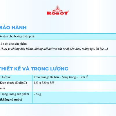 Máy Lọc Nước Điện Giải Ion Kiềm ROBOT IonPrince 59 - Hàng Chính Hãng