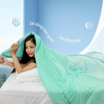 [CHĂN HÈ MÁT LẠNH] Mền lạnh I Cool Advance NIN House NM8036 160x210cm | Chăn chần bông Ice Silk lạnh như tencel, Chăn điều hoà nhiều độ