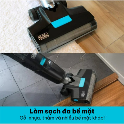 Máy hút bụi không dây lau sàn thông minh 5 chức năng Black+Decker BXUVXA02 -HÀNG CHÍNH HÃNG