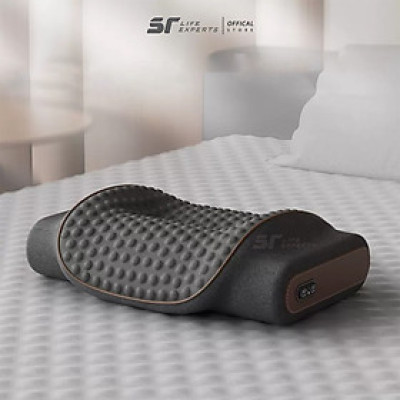 Gối Ngủ Túi Khí Kéo Dãn, Kê Đầu Massage Chườm Nóng Công Thái Học, Giảm Đau Mỏi Cổ Vai Gáy - Sairui