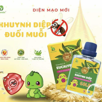 Tinh dầu Khuynh Diệp Bảo Nhiên 10ml / 30ml cho Bé - Bảo vệ sức khỏe bé và chống muỗi đến 8h an toàn cho bé yêu Chính hãng