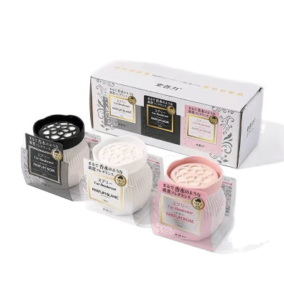 Hộp 3 lọ Sáp thơm Ô Tô Car Deodorant hương thơm cao cấp thế hệ mới khử mùi hiệu quả