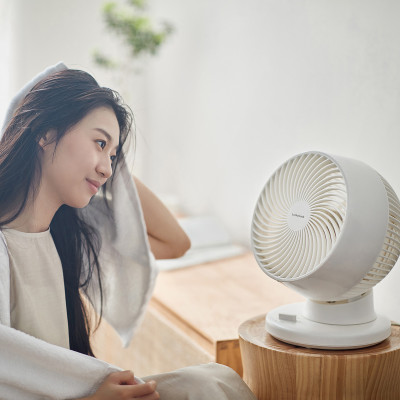 Quạt tuần hoàn không khí LocknLock Bianco ENF156IVY, Hàng chính hãng, mini để bàn, luồng gió đa chiều - JoyMall