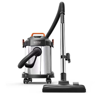 Máy hút bụi công nghiệp đa năng khô và ướt ABG Yili YLW-6263A loại 12 lít công suất 1200W - thùng inox kèm phụ kiện đầu bông lau - Hàng Chính Hãng