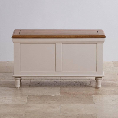 Rương Shay Gỗ Sồi Ibie BSW0SHAO - Trắng (90 x 50 cm)