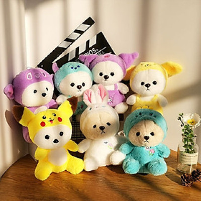 Thú nhồi bông Lena cosplay quái vật - Size 25cm - Quà tặng gấu bông teddy lena đáng yếu lông mịn.