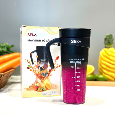 Máy Xay Sinh Tố Cầm Tay Seka NT889 (Model Mới Nhất 2025) Dung Tích 470ml Công Suất 150W - Hàng Chính Hãng