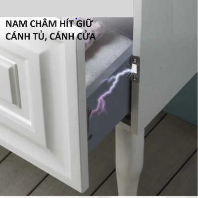 Nam Châm Gắn Cánh Tủ, Giữ Cánh Cửa Có Lực Hút Mạnh - Giữ Chốt Cánh Tủ Quần Áo, Ngăn Kéo, Tủ Bếp Tiện Lợi, Takyhome 3430