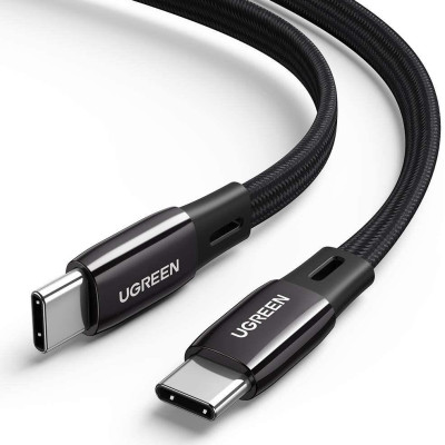 Ugreen UG10969US331TK 2M 60W màu đen cáp USB type C dẹp mạ nickel chống nhiễu - HÀNG CHÍNH HÃNG