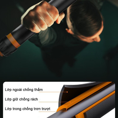 Xà Đơn Gắn Cửa FED-0228 | Kích thước 115-140cm (Chịu lực 400kg - Có chốt khóa an toàn khi gắn xà - Dễ dàng tháo lắp không cần khoan tường)