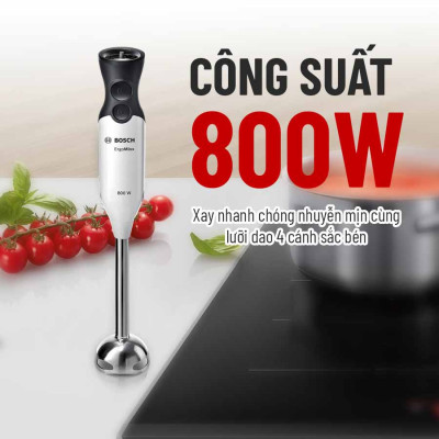 MÁY XAY CẦM TAY BOSCH MS6CA4150G ERGOMIXX 800W Hàng chính hãng