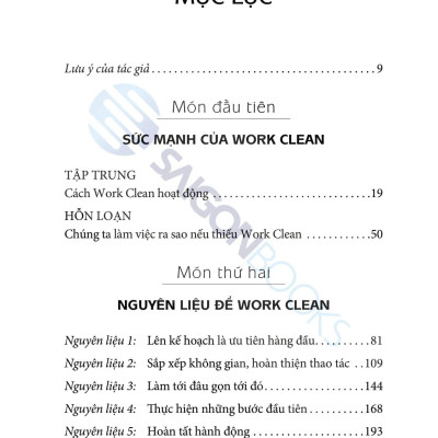 Sách - Work Clean - Phương Pháp Tổ Chức Công Việc Và Đời Sống Như Một Đầu Bếp Chuyên Nghiệp