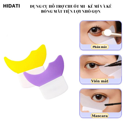 Dụng cụ hỗ trợ chuốt mi mascara không lem, kẻ mí và kẻ bọng mắt tiện lợi đa năng tiện lợi cầm tay