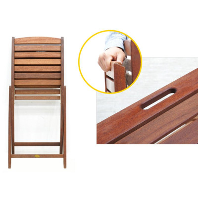 Ghế Xếp Sumur Không Tay IBIE NC2012 (48 x 61 x 88 cm) - Nâu