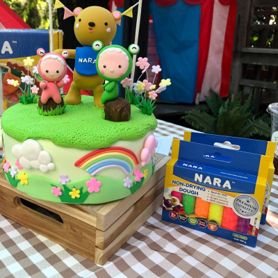 BỘT NẶN NARA KHÔNG KHÔ, AN TOÀN CHO BÉ, 6 MÀU NDD-BX-135-6N