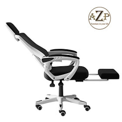 Ghế Trưởng Phòng Ergonomic AZP-9908-TRẮNG Hỗ Trợ Cột Sống Lưng, Có Ngả Lưng