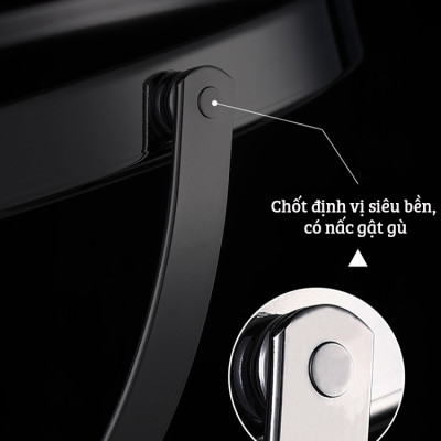 Siêu phẩm mặt gương xoay phóng đại 360 độ dùng để trang điểm, cạo râu trong phòng ngủ, phòng tắm