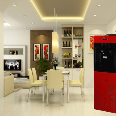 Cây Nước Nóng Lạnh Fujie WD1500C - Đỏ Đen - Hàng chính hãng