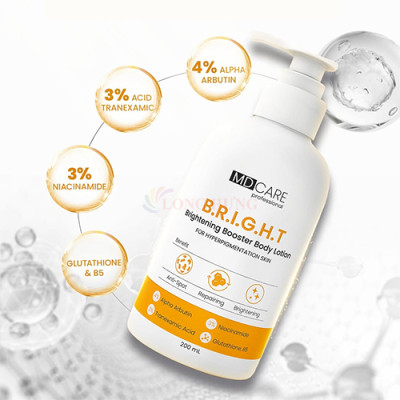 Sữa dưỡng thể trắng da MD CARE Brightening Booster Body Lotion (200ml) - Hàng chính hãng