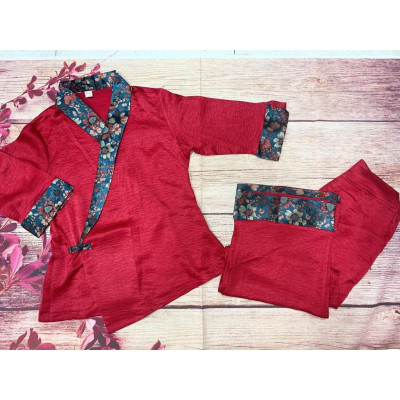 ĐỒ LAM ĐI CHÙA  MẪU TƠ PHỐI GẤM