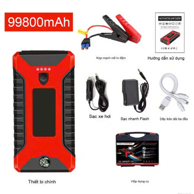 Kích Đề Nổ Ô Tô Siêu Mạnh Nhật Bản Có Đèn Pin – Hỗ Trợ Sạc Điện Thoại, Thiết Bị Cứu Hộ Không Thể Thiếu