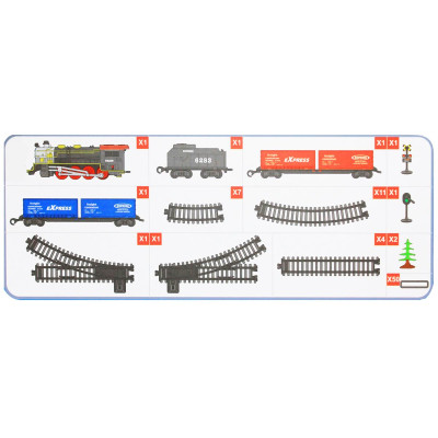 Bộ Đồ Chơi Lắp Ráp Đường Ray Và Tàu Lửa Retro Chạy Pin - Vecto VT22832