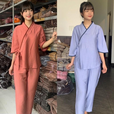 Đồ Lam Đi Chùa # Nhật Nơ Tơ lụa # Quần Áo Nữ # Đồ Bộ Nữ