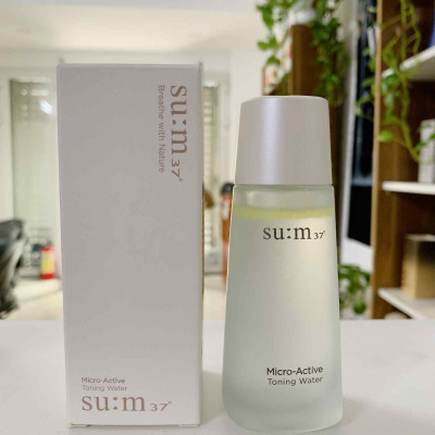 Nước cân bằng làm dịu và sáng da Su:m37 Micro Active Toning Water 50ml