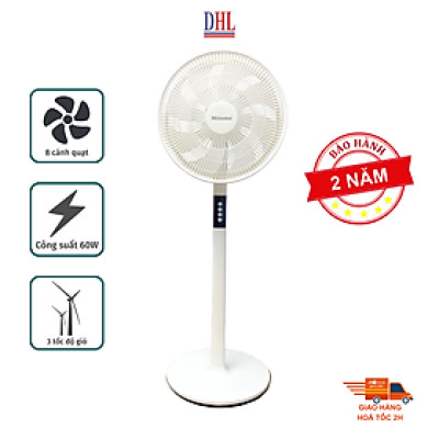 Quạt đứng điện tử có điều khiễn từ xa, hẹn giờ Mitomo FCE-60AEV, công suất 60W, động cơ dây đồng - Bảo hành 2 năm hàng chính hãng