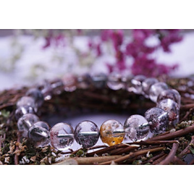 Vòng tay phong thủy đá Thạch Anh Ưu Linh Ngũ Sắc, Vòng tay đá Thạch Anh Ưu Linh Ngũ Sắc VIP cao cấp