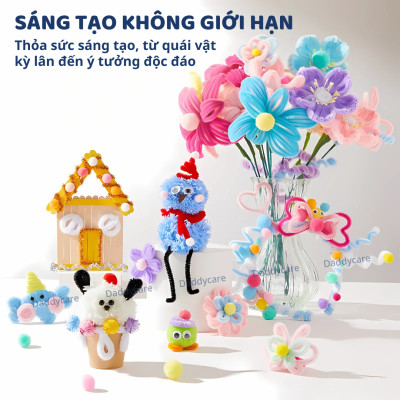 Set Làm Hoa Kẽm Nhung loại 1 Mideer All-in-One Handicraft Kit- Master Craftsman