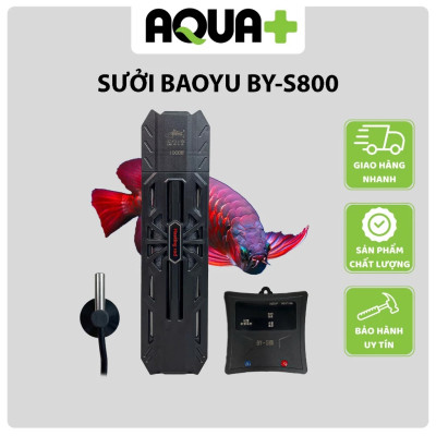 Máy sưởi bể cá Baoyu BY-S800 đa năng 600W-1500W, điều chỉnh nhiệt độ, chống nổ, hàng chính hãng
