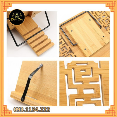 Kệ đọc kinh giá đỡ sách bằng tre size 29x39cm