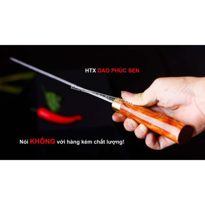 Dao Phúc Sen Dao Tông Chặt Gà Cán Cẩm Khâu Đồng