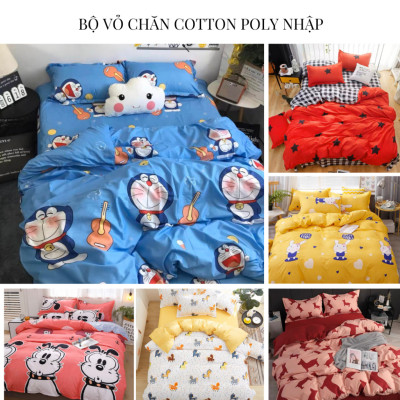 Bộ Vỏ CHĂN GA GỐI COTTON POLY DULCETT hàng NHẬP KHẨU SIÊU ĐẸP.