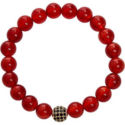 Vòng Tay Đá Mã Não Đỏ Mix Charm Ngọc Quý Gemstones VT47