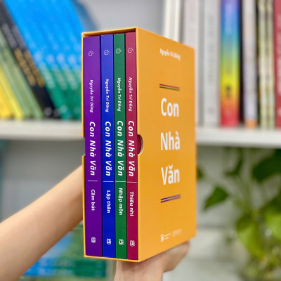 COMBO HỘP 4 CUỐN: Con nhà văn (Thiếu Nhi - Nhập môn - Lập thân - Cầm bút)