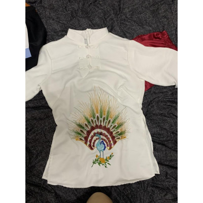 ĐỒ LAM ĐI CHÙA  Mẫu Chim Công Thêu Cao Cấp