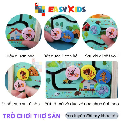 Đồ Chơi Đập Chuột Cho Bé Có Đàn Gõ Nhạc Hình Sư Tử, Đồ Chơi Giáo Dục Đa Năng Montessori